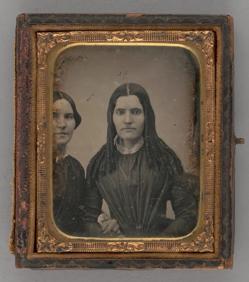 Untitled (Portrait of Two Women) by Unknown maker, other, 1850-1860