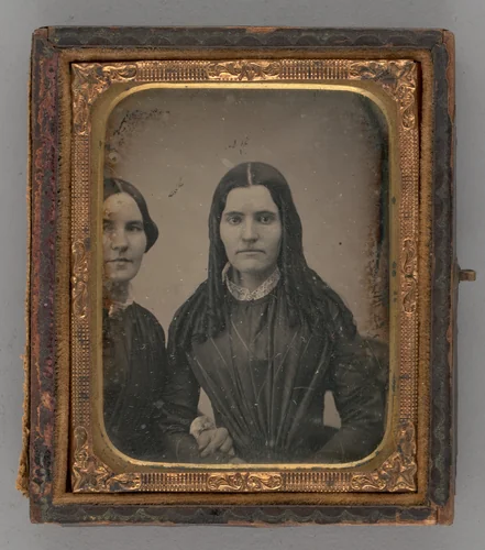 Untitled (Portrait of Two Women) by Unknown maker, other, 1850-1860