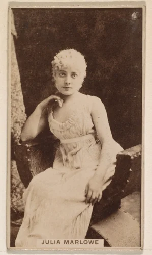 Julia Marlow, from the Actresses series (N245) issued by Kinney Brothers to promote Sweet Caporal Cigarettes by Kinney Brothers Tobacco Company, photograph, 1890