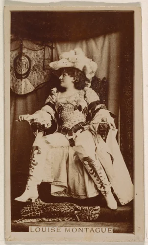 Louise Montague, from the Actresses series (N245) issued by Kinney Brothers to promote Sweet Caporal Cigarettes by Kinney Brothers Tobacco Company, photograph, 1890
