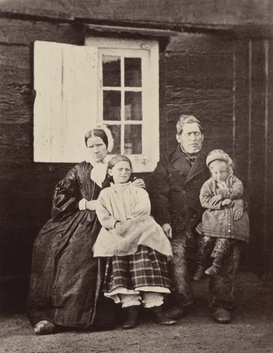 "Dr. Rudolph, his wife, and children" by George P. Critcherson, John L. Dunmore, William Bradford, photograph, 1869