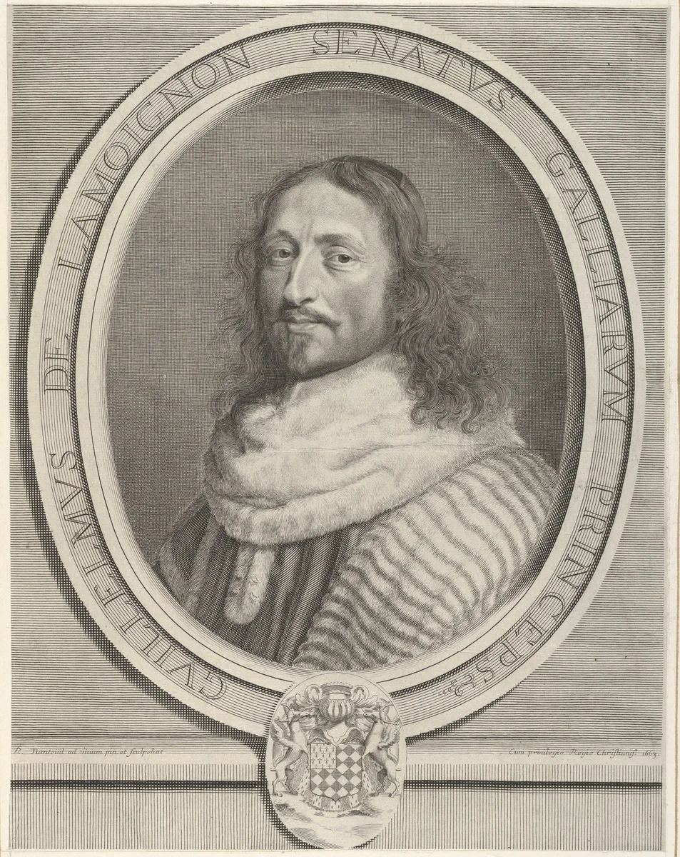Guillaume de Lamoignon by Robert Nanteuil, print, 1663