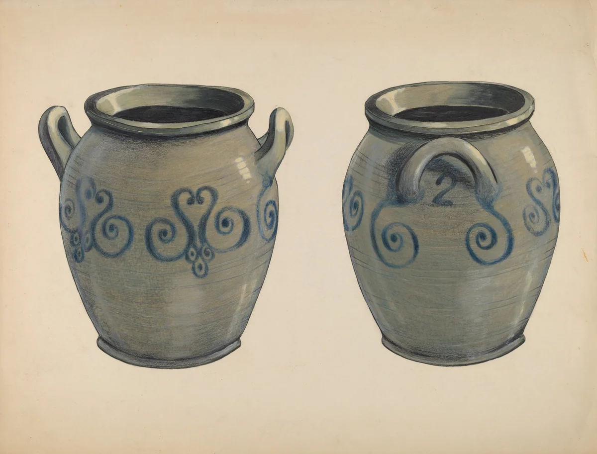 Crock by Fred Weiss, index of american design, 1936