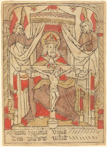 The Trinity by French 15th Century, print, 1460-1480