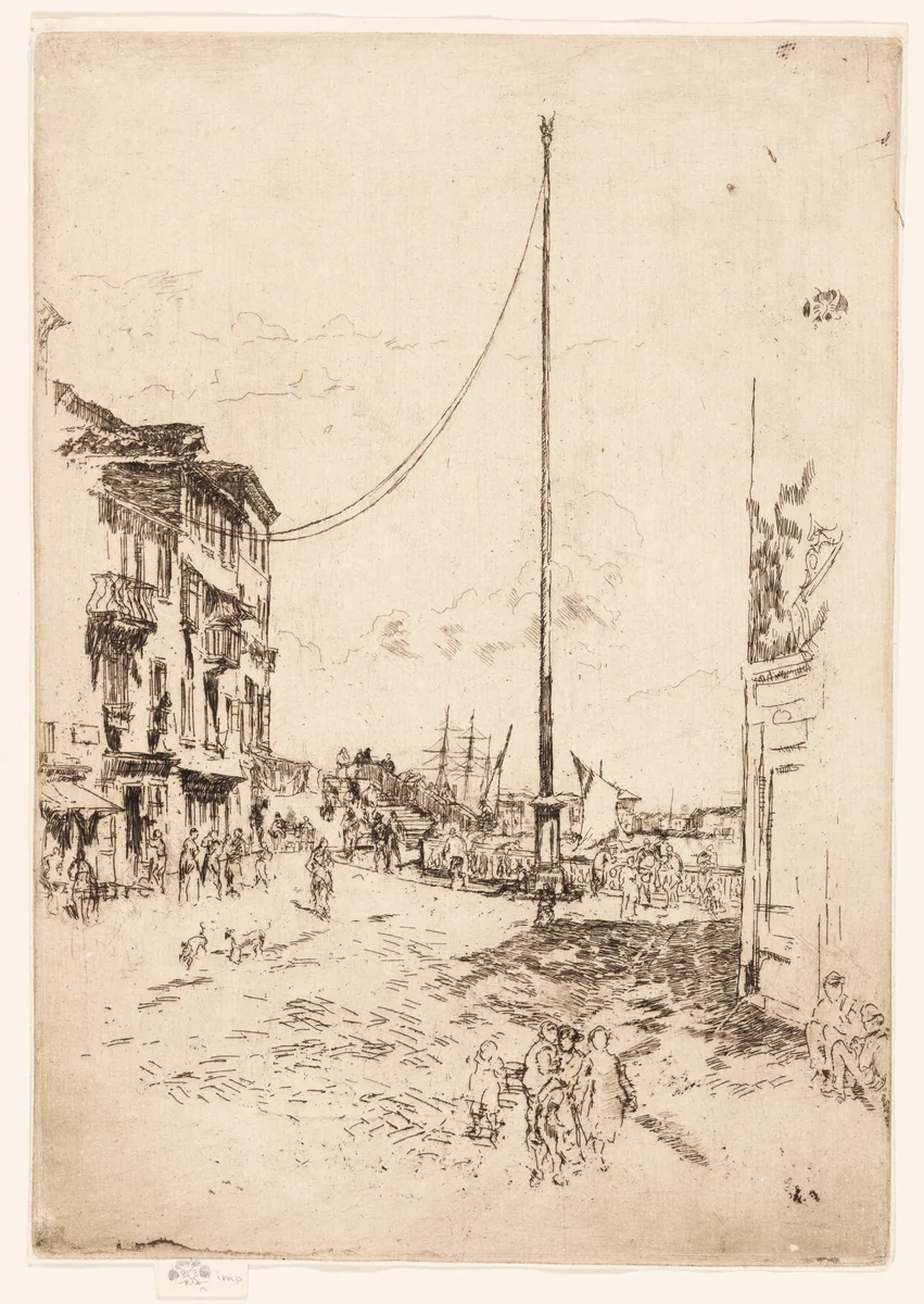 The Little Mast by James McNeill Whistler, print, 1879-1880