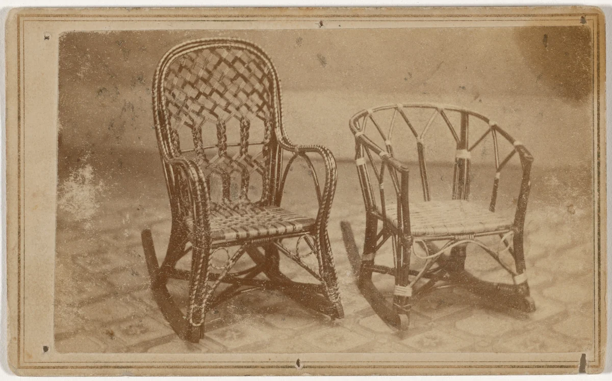 Wicker Chairs by Alex V. Olszewsky, photograph, 1860-1869