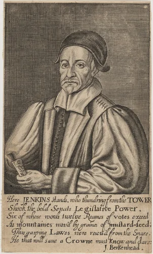 David Jenkins, Welsh Magistrate and Royalist by Anonymous Artist; William Marshall, print, 1681
