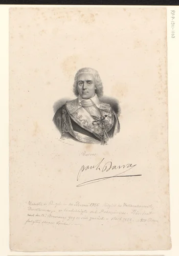 Portret van Paul Barras by anonymous, print, 1818-1842