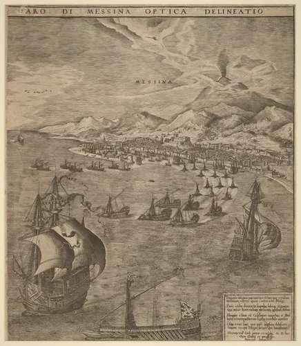 Naval Battle in the Straits of Messina by Frans Huys
Pieter Bruegel the Elder
Hieronymus Cock, print, 1561