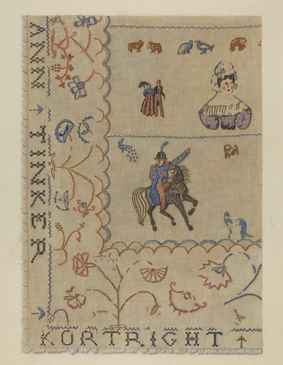 Coverlet by Regina Henderer, index of american design, 1941