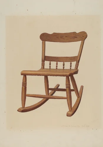Child's Rocking Chair by William H. Edwards, index of american design, 1939