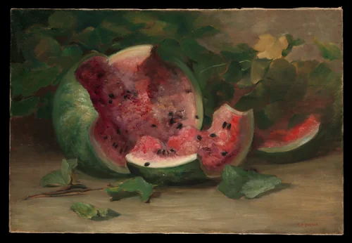 Untitled (Cracked Watermelon) by Charles Ethan Porter, artwork, 1885-1895