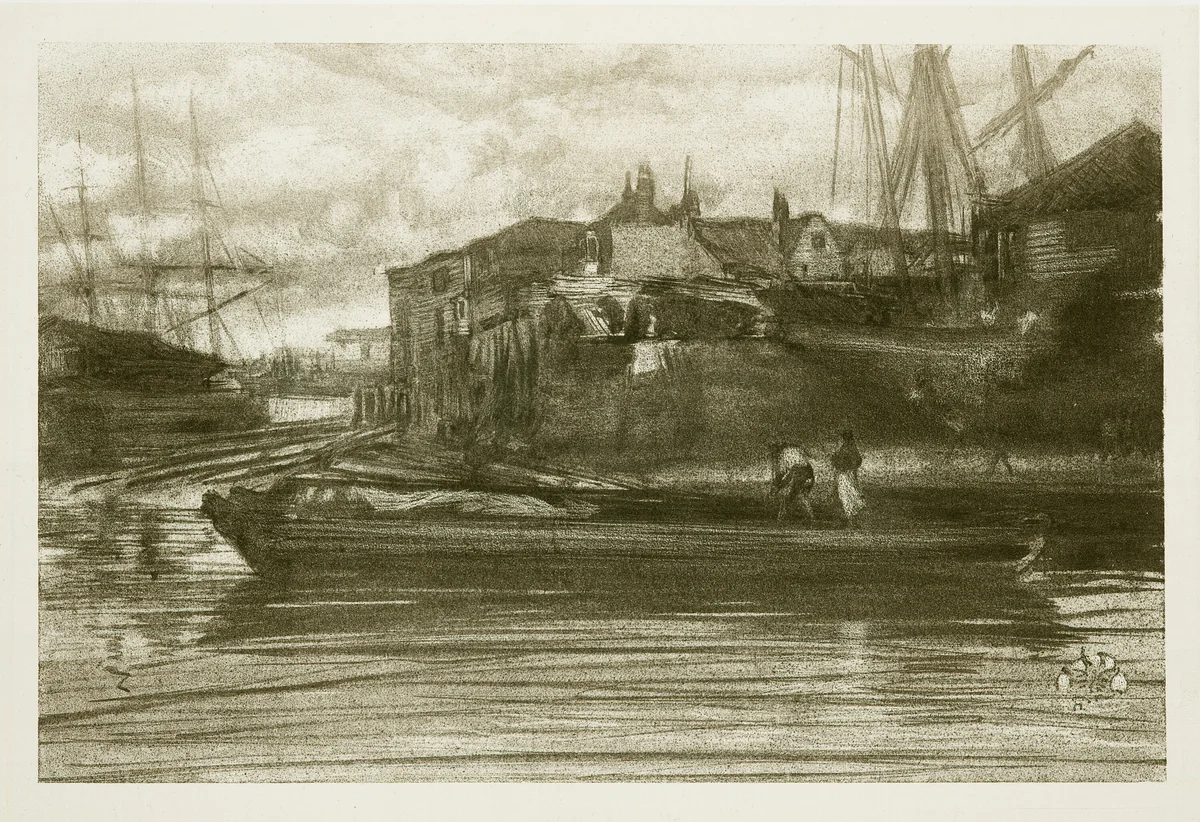 Limehouse by James McNeill Whistler, print, 1878