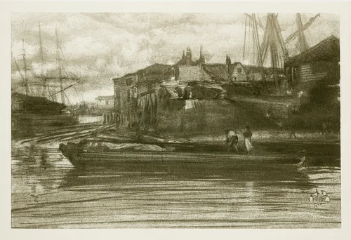 Limehouse by James McNeill Whistler, print, 1878