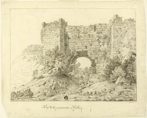 Persecution Portal, Ephesus by John Raphael Brandon, drawing, 1800-1899