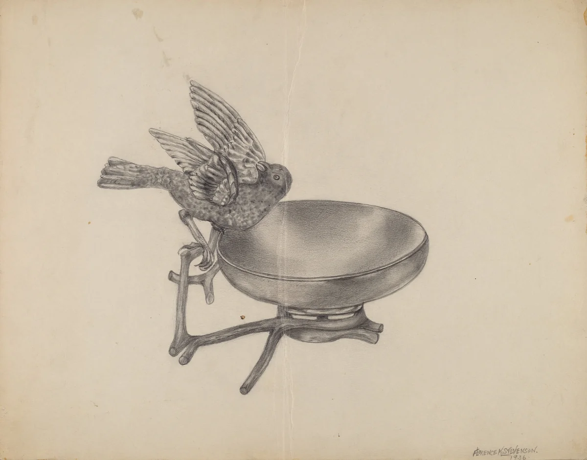 Card Tray by Florence Stevenson, index of american design, 1936