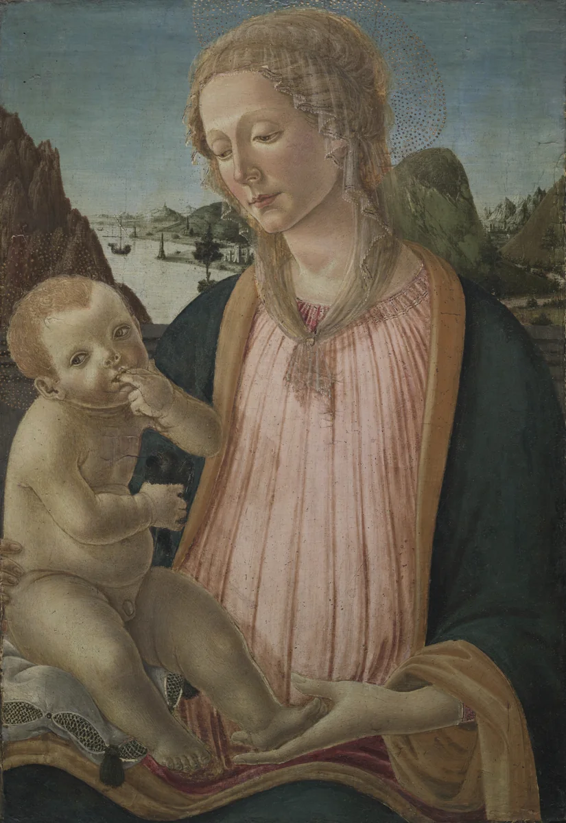 Madonna and Child by Francesco Botticini, painting, 1475-1480