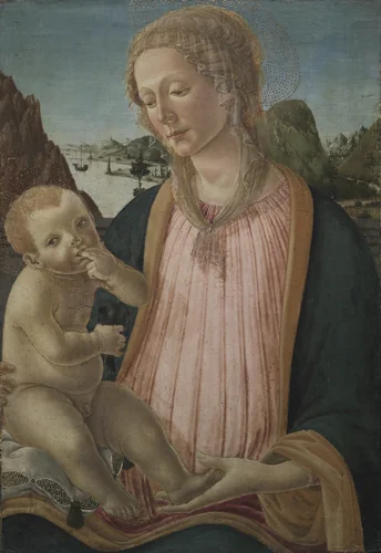 Madonna and Child by Francesco Botticini, painting, 1475-1480
