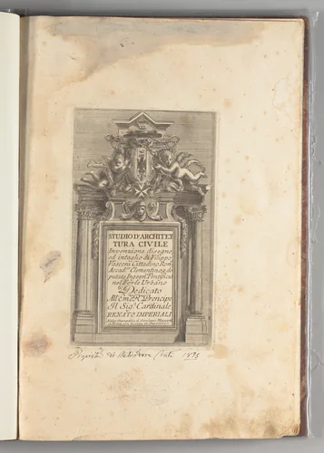 Studio d'architettura civile by Filippo Vasconi, artwork, 1725