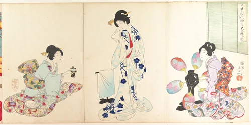 Chiyoda Castle (Album of Women) by Yōshū Chikanobu (楊洲周延), print, 1895