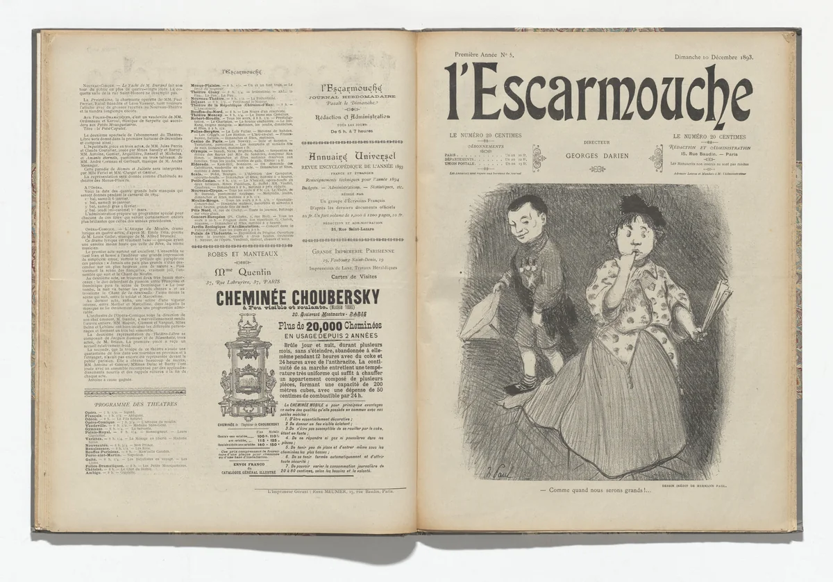 L'Escarmouche, no. 5 by Various artists, illustrated book, 1893