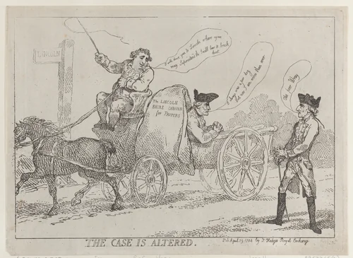 The Case Is Altered by Thomas Rowlandson, print, 1784