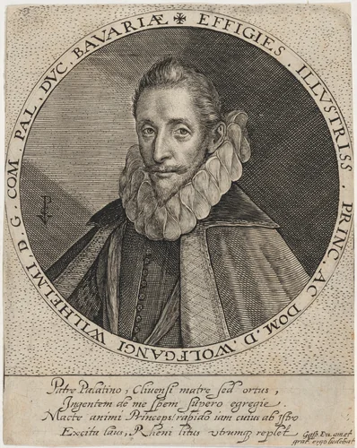 Wolfgang William, Count Palatine by Crispijn van de Passe I, print, 1565-1637