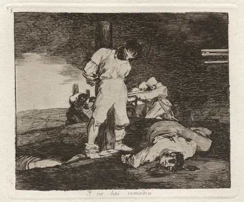 Y no hai remedio (And There's No Help for It) by Francisco Goya, print, 1863