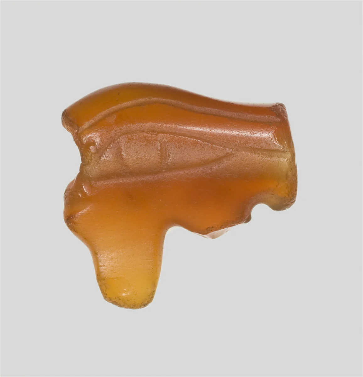 Eye of Horus (Wedjat) Amulet by Egyptian, metalwork, -2686--2125