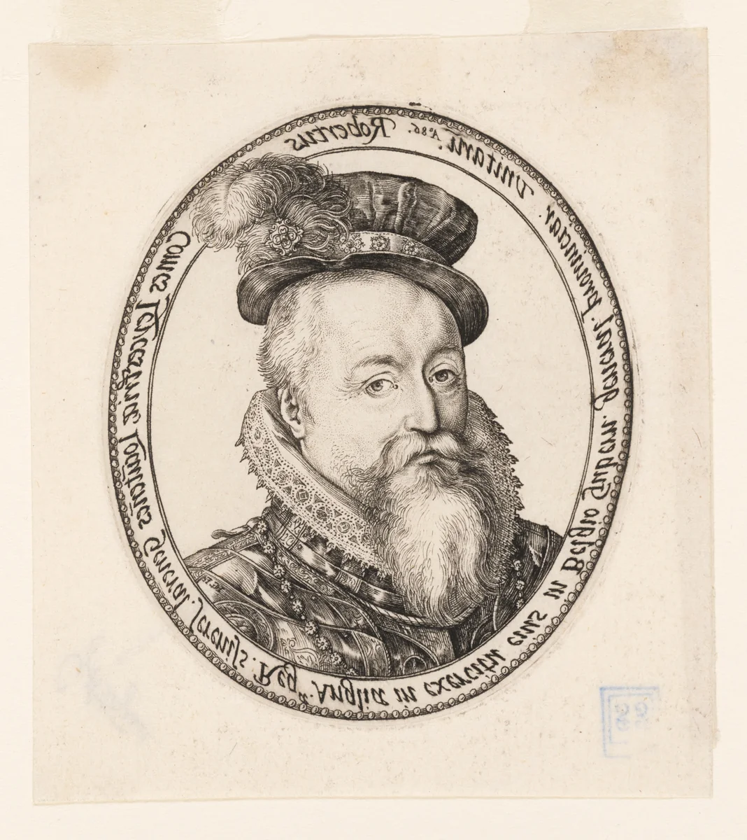 Robert Dudley, Earl of Leicester by Hendrick Goltzius, print, 1586