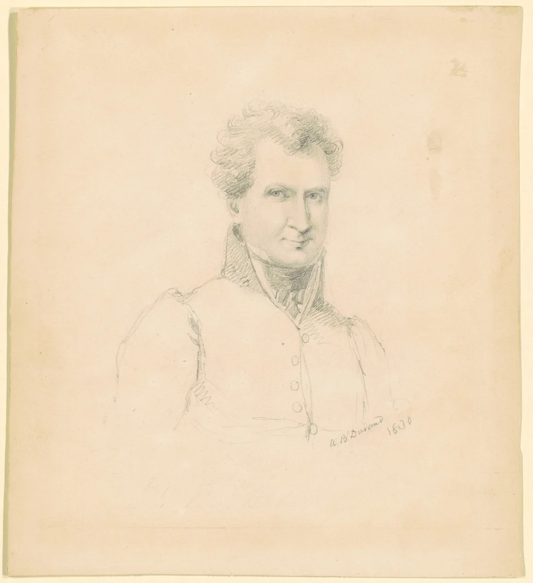 Commodore John Barry by Asher Brown Durand, drawing, 1830