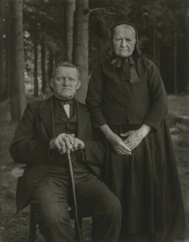 Farming Couple–Propriety and Harmony by August Sander, photograph, 1912