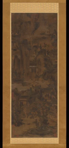Mountains and Pavilions by Unidentified Artist, painting, 1368-1911