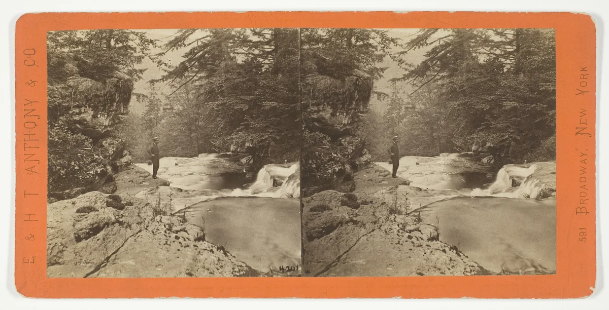 Looking Down the Kauterskill, from the New Laurel House, No. 4202 from the series "The Glens of the Catskills" by Anthony & Company, photograph, 1869-1900