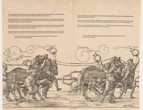 The Great Triumphal Car of Emperor Maximilian by Albrecht Dürer, print, 1523