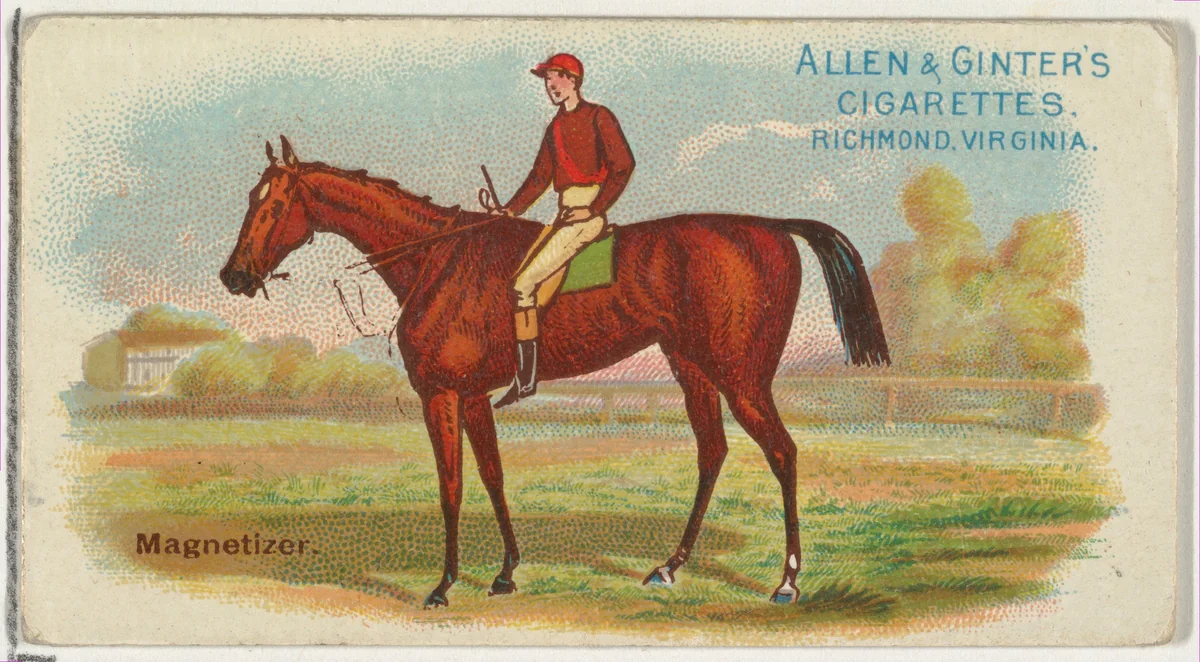 Magnetizer, from The World's Racers series (N32) for Allen & Ginter Cigarettes by Allen & Ginter, print, 1888