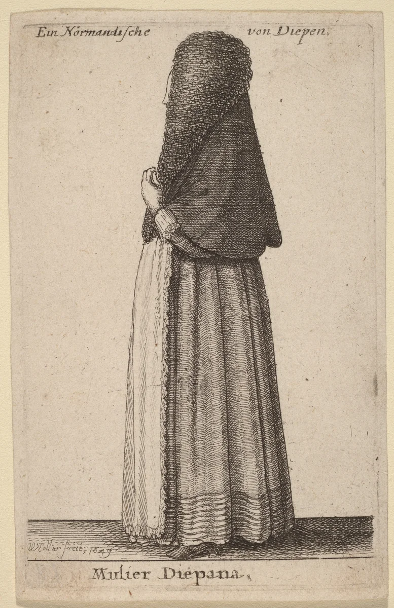 Mulier Diepana by Wenceslaus Hollar, print, 1649
