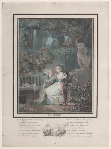 The Rose by Louis Philibert Debucourt, print, 1788