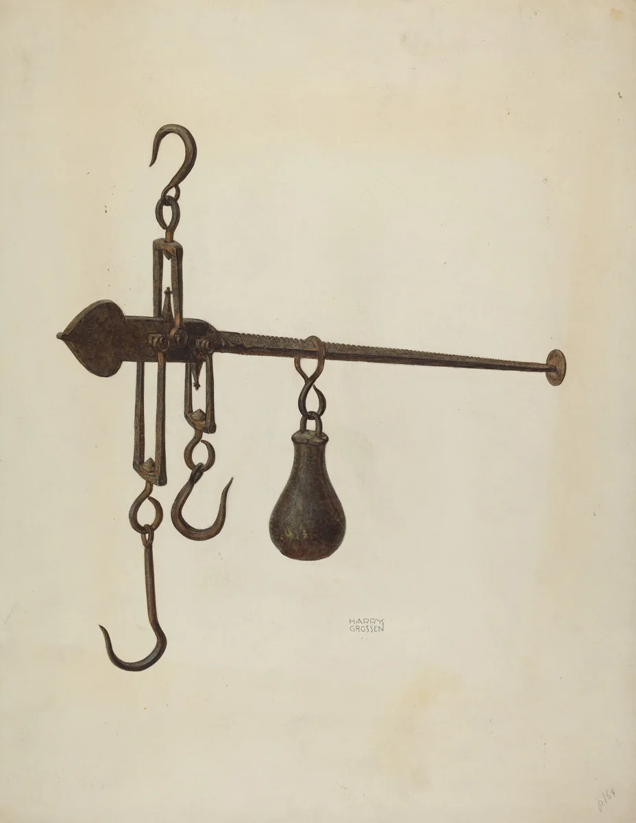 Scales by Harry Grossen, index of american design, 1938