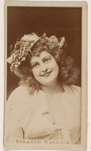 Yolande Wallace, from the Actresses series (N245) issued by Kinney Brothers to promote Sweet Caporal Cigarettes by Kinney Brothers Tobacco Company, photograph, 1890