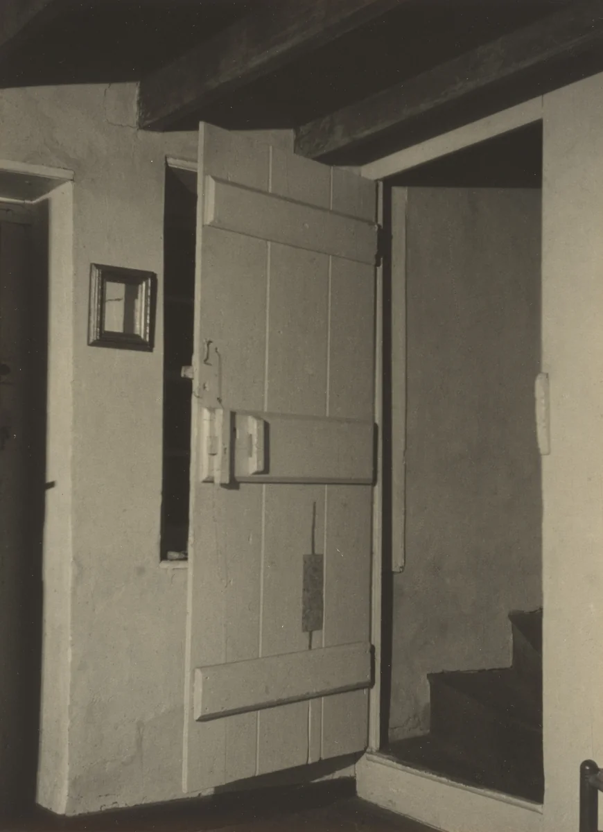 Doylestown House, Stairway, Open Door by Charles Sheeler, photograph, 1914