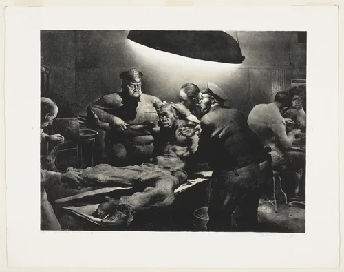 Accident Ward by Robert Riggs, print, 1911