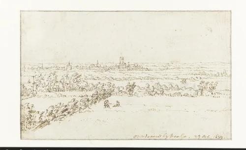 Venlo by Constantijn Huygens, drawing, 1673
