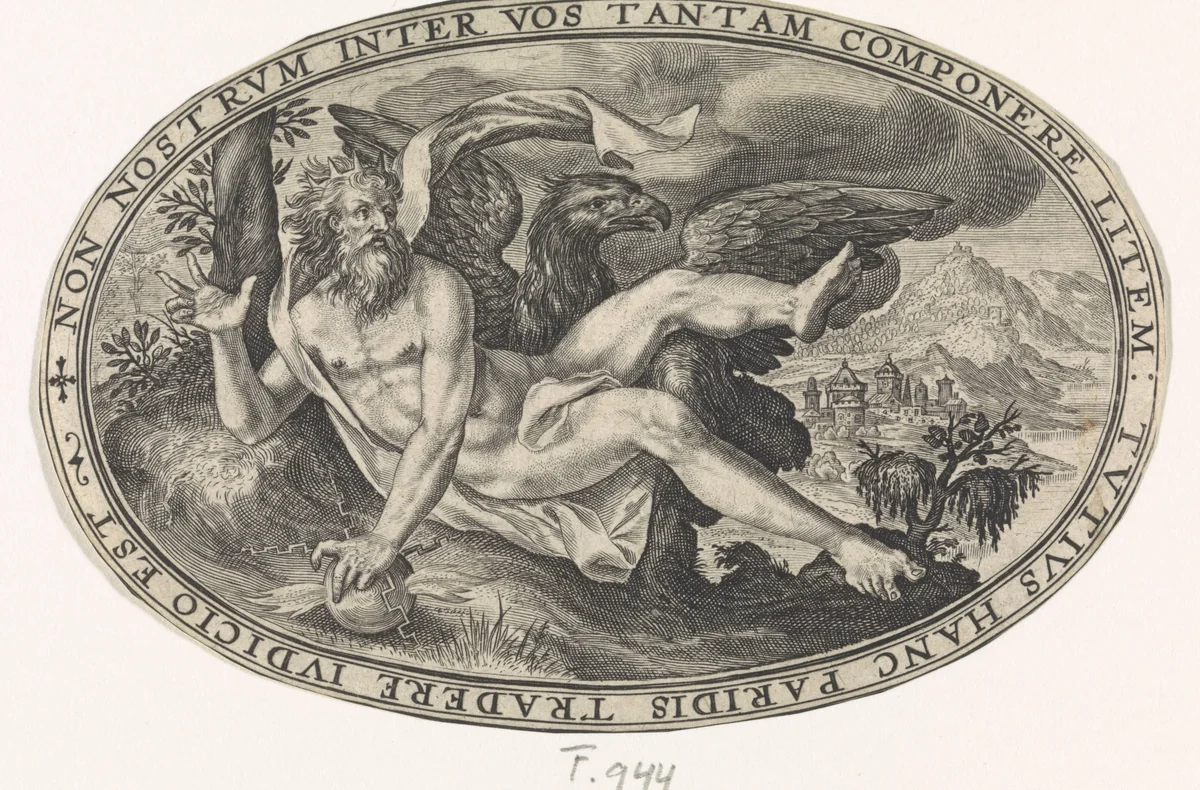 Jupiter by Crispijn van de Passe, print, 1592