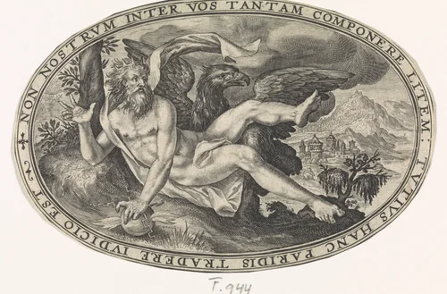 Jupiter by Crispijn van de Passe, print, 1592
