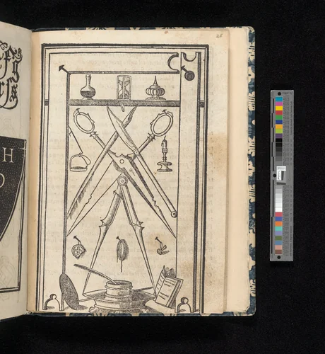 Essempio di recammi, page 25 (recto) by Giovanni Antonio Tagliente, book, 1530