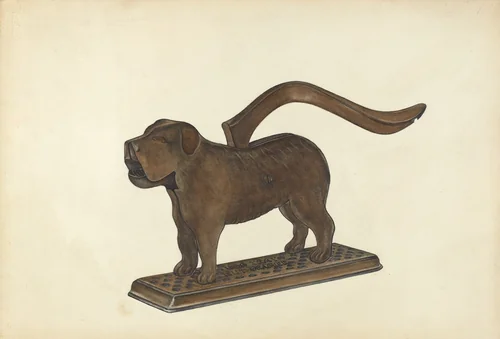 Nutcracker - Dog by Gerald Transpota, index of american design, 1935-1942