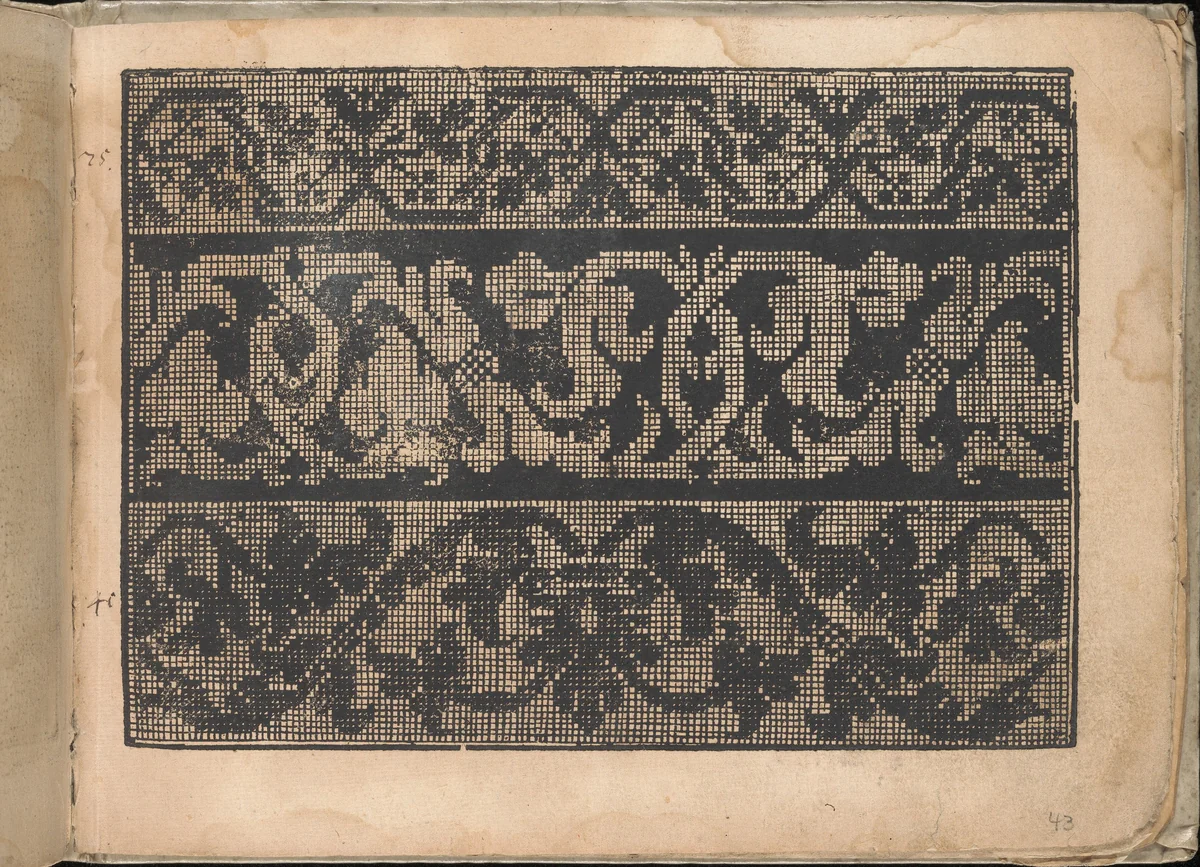 Neu künstlich Modelbuch (page 43r) by Bernhard Jobin, book, 1598