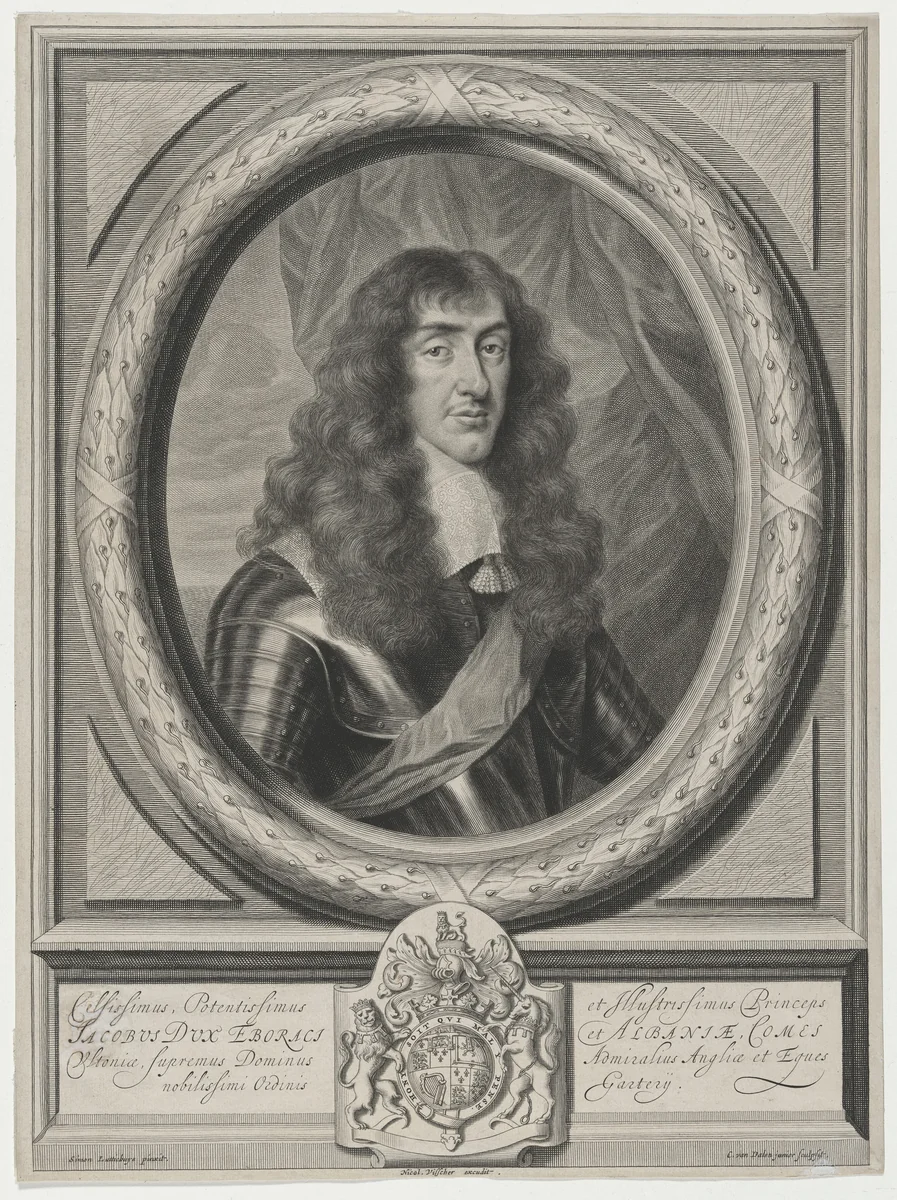 James II, Duke of York by Cornelis van Dalen, print, 1602-1665