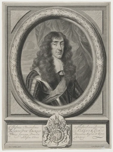 James II, Duke of York by Cornelis van Dalen, print, 1602-1665